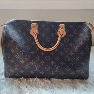 AUTHENTIC Louis Vuitton Monogram Speedy 35